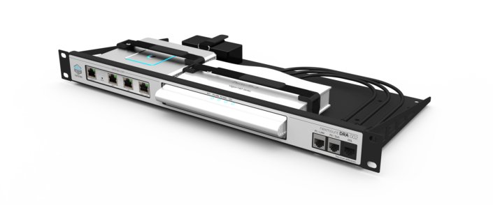 DrayTek Vigor 167 and UniFi USG rack