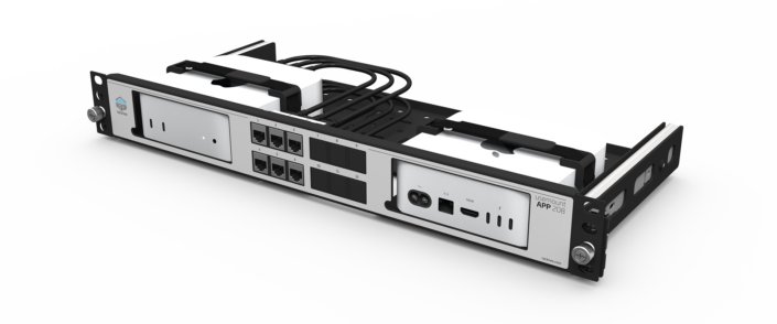 Kit 19 pouces 1,33U pour deux Mac mini M4
