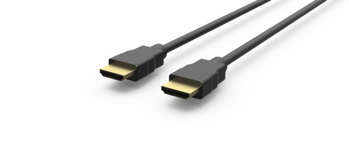 Câble HDMI · Type-A > Type-A · 4K / 30 Hz · noir · 1,0 m, vue 1