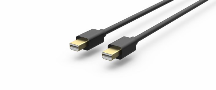 Câble Mini DisplayPort 1.2 · mini-DP > mini-DP · 4K / 60 Hz · noir · 1,0 m, vue 1