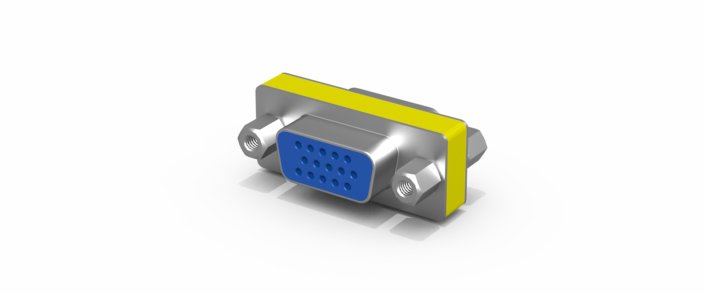 Changeur de genre · D-Sub15 · VGA femelle > VGA femelle · 15 broches, vue 1