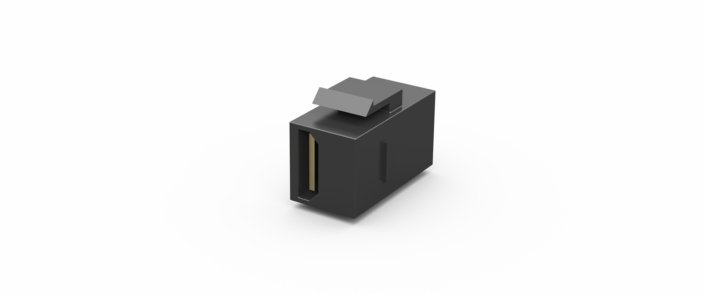 Coupleur keystone HDMI · HDMI-A > HDMI-A · noir, vue 1