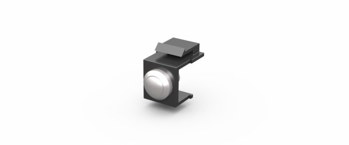Keystone bouton-poussoir · noir, vue 1