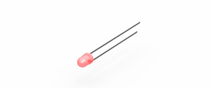 LED basse consommation ø3 mm (Kingbright) · rouge, vue 1