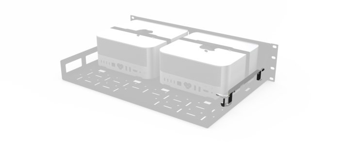 With one Apple Mac Studio Power Button