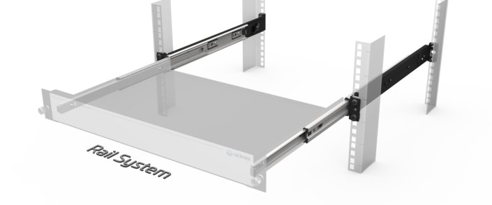 Rackmount Kit with Rail System 19 inch 1.33U