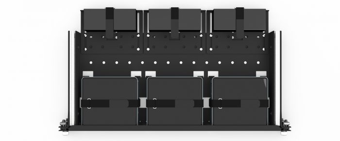 UM-INT-210 - 3x Kit de montage en rack Intel NUC | Mince | 19 pouces | 1.00U