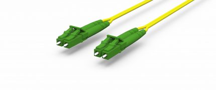 1m (3ft) LC/APC vers LC/APC Duplex OS2 Monomode PVC (OFNR) 2.0mm Câble de raccordement fibre optique