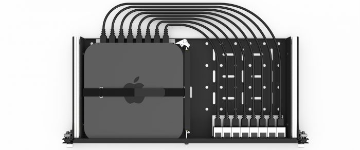 UM-APP-205 - Kit de montage en rack Mac Mini | 19 pouces | 1.00U