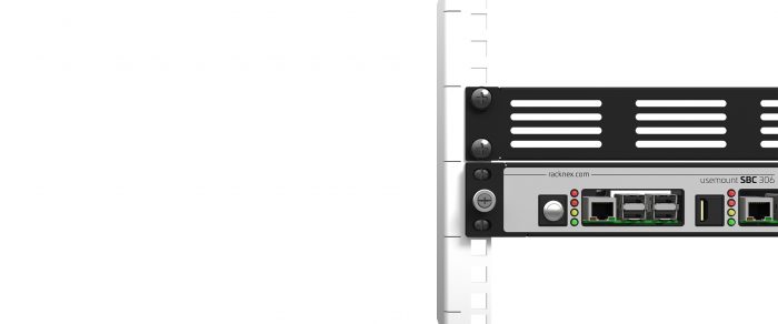 UM-SBC-306 - Kit de montage en rack Raspberry Pi 10″ | 2x emplacement Pi | 2 connecteurs | 1.00U